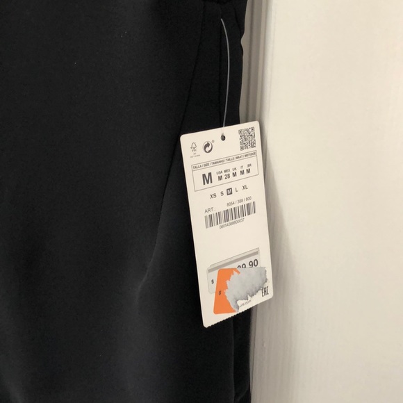 NWT Zara black top with side cut outs - M - Picture 4 of 5